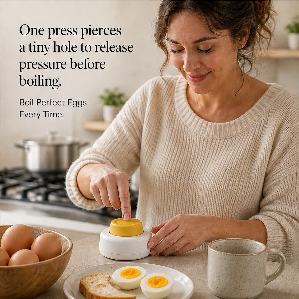 Pierlume – One-Press Stainless Steel Egg Piercer, 2-Pack + 50% OFF detail