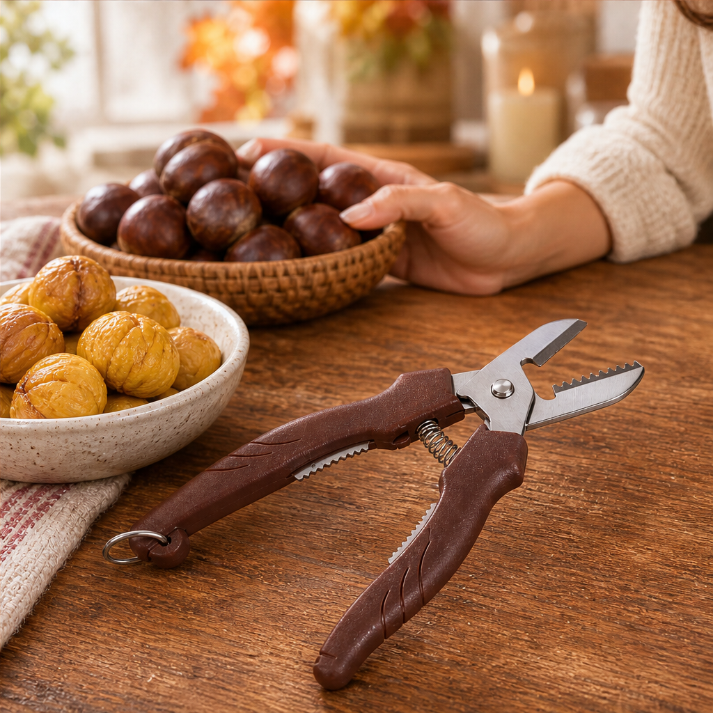 Shellwick – Dual-Edge Spring-Assisted Chestnut Shear + 50% OFF lifestyle