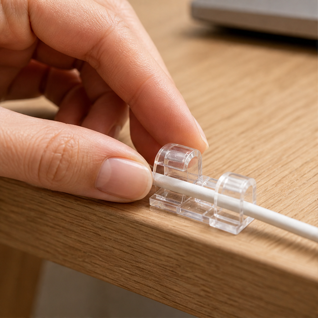 Clipwick – Self-Adhesive No-Drill Cable Clamps (40 Pack) + 50% OFF lifestyle
