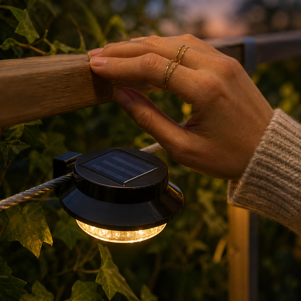 Emberglow – Solar Powered Waterproof LED Outdoor Wall Light + 50% OFF lifestyle