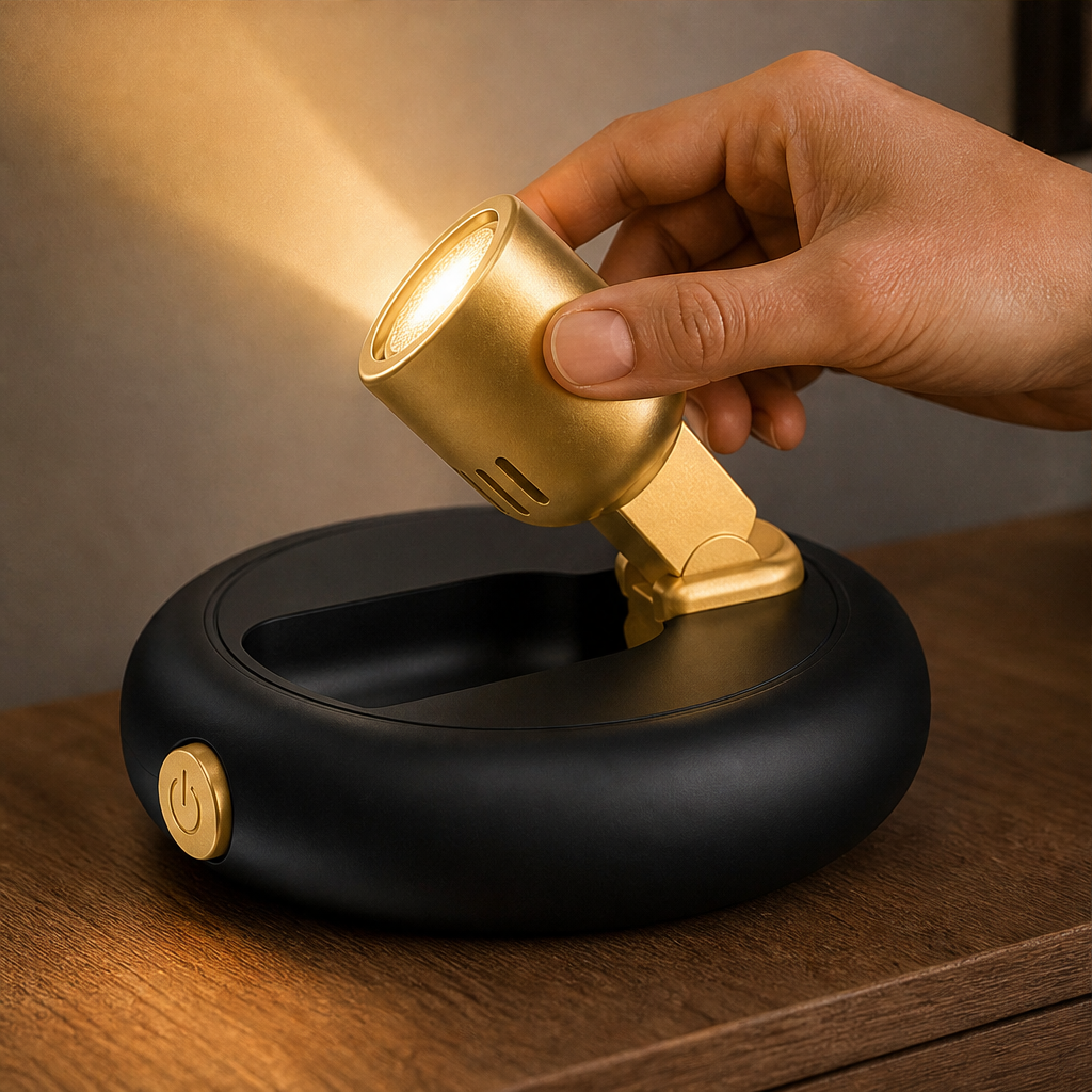 Gildray – Cordless Magnetic Mount Art Spotlight with Remote Dimming + 50% OFF lifestyle