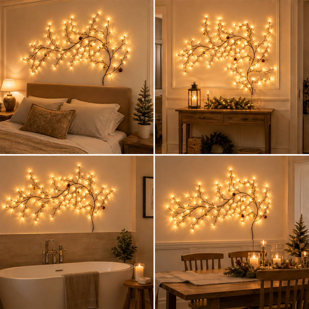 Glowvine – Flexible Branch LED Wall Light for Christmas Decor + 50% OFF lifestyle