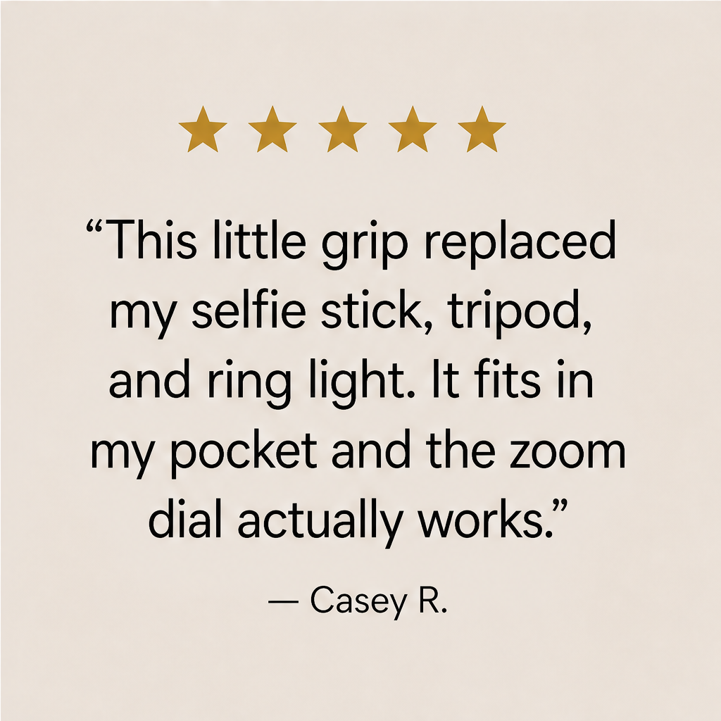 Snaphold – Zoomable Magnetic Palm Grip Selfie Stick & Tripod + 50% OFF detail