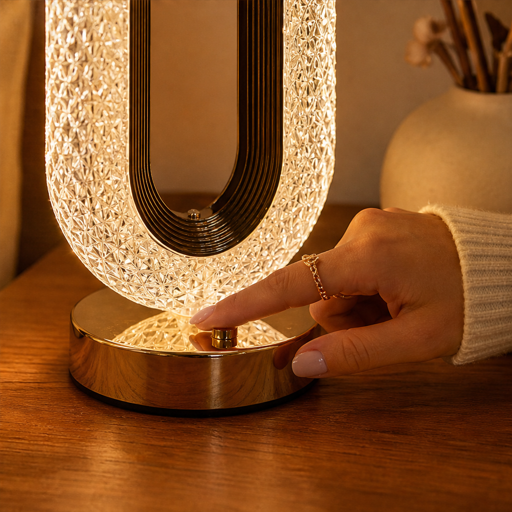 Lumecroft – Rechargeable Touch Crystal Bedside Nightlight + 50% OFF lifestyle