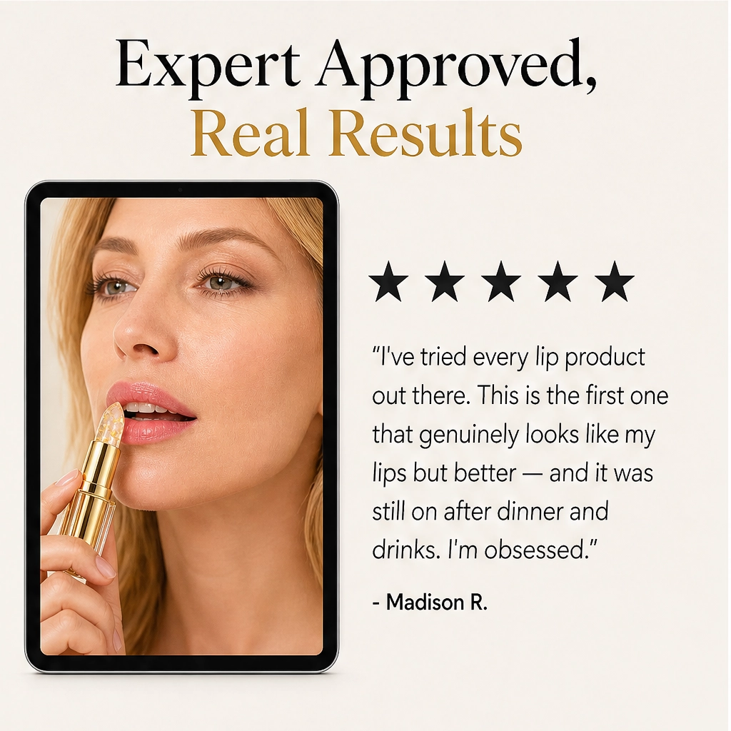 Aurelle – pH Color-Changing Gold Flake Hydrating Lip Balm - Buy 1 + 1 FREE