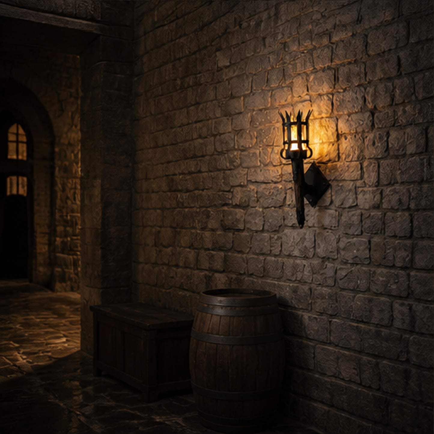 Emberwick – Flickering Flame Medieval Torch Wall Sconce + Buy 1 Get 1 FREE