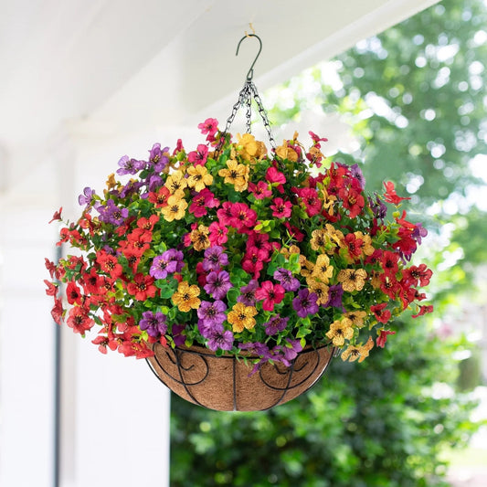 The AuraBloom Hanging Basket — Permanent Spring Without the Effort + 50% OFF