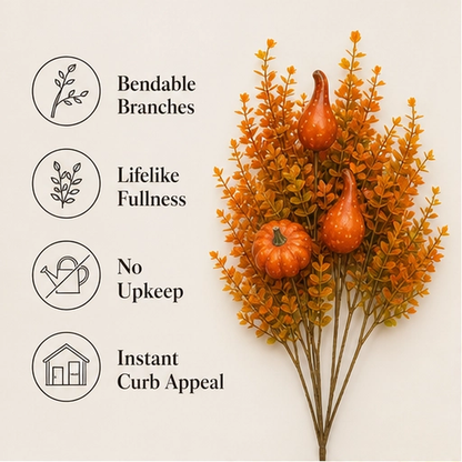 Emberstalk – Pumpkin & Gourd Artificial Fall Garden Stake + 50% OFF