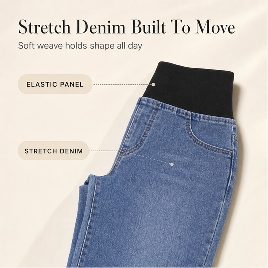 Curvelle™ – High-Waisted Stretch Flared Slim-Fit Women's Jeans + 50% OFF