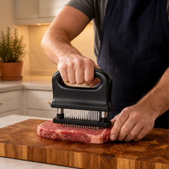 Searcraft™ – 48-Blade Spring-Loaded Meat Tenderizer with Safety Cover + 50% OFF