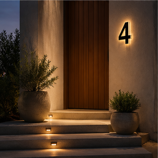 Duskbeacon – Waterproof Hardwired LED House Numbers + 50% OFF