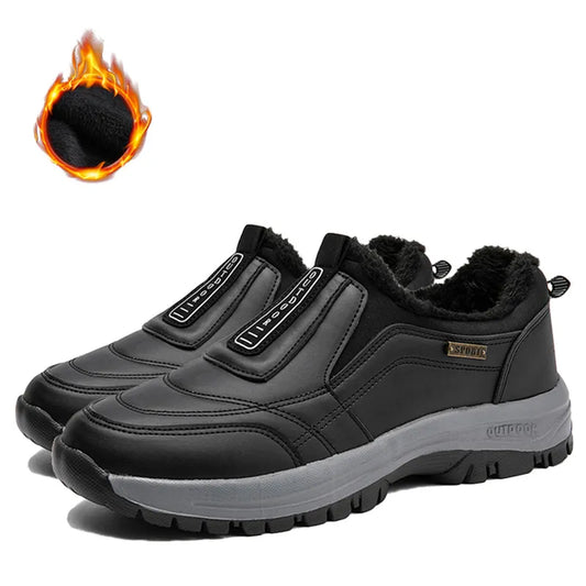 The WinterTread Orthopedic Shoes - Fleece-Lined, Pain Relief, and Waterproof Traction + 50% OFF