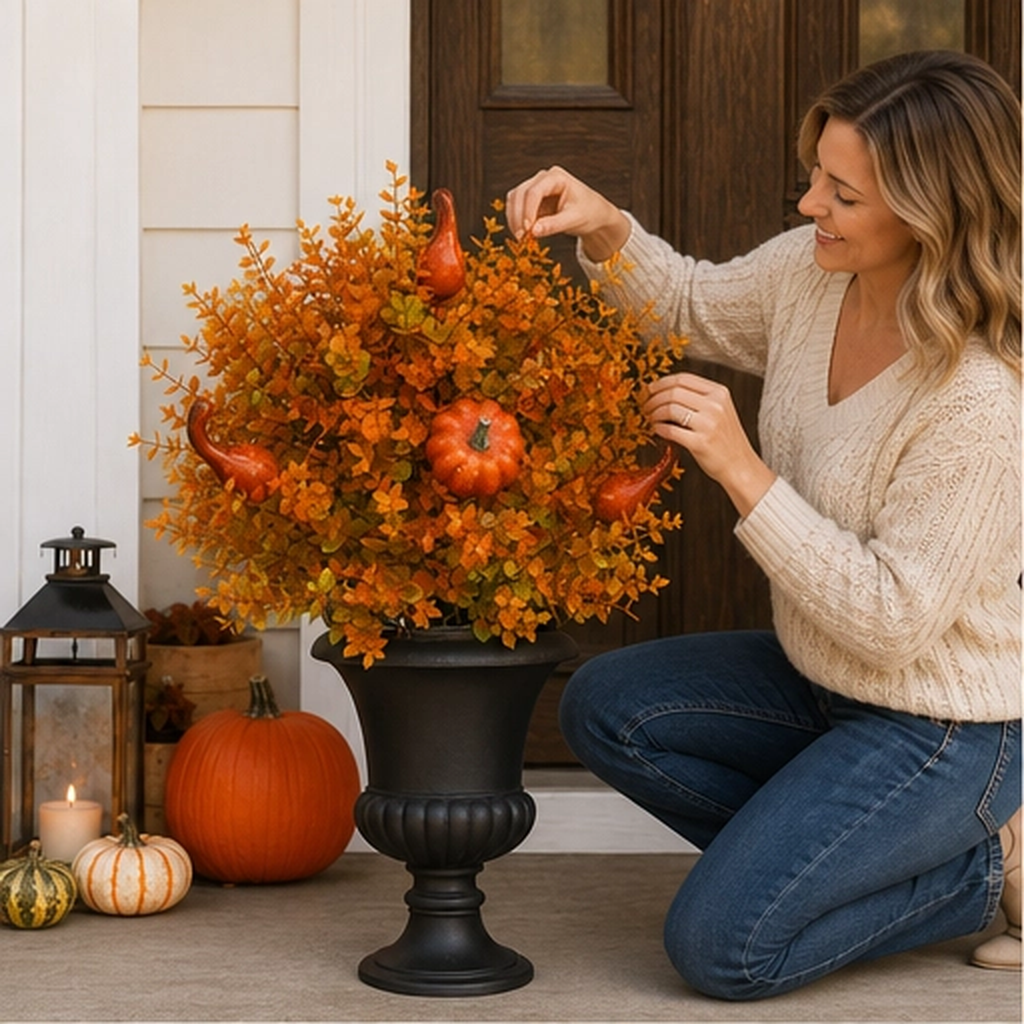 Emberstalk – Pumpkin & Gourd Artificial Fall Garden Stake + 50% OFF
