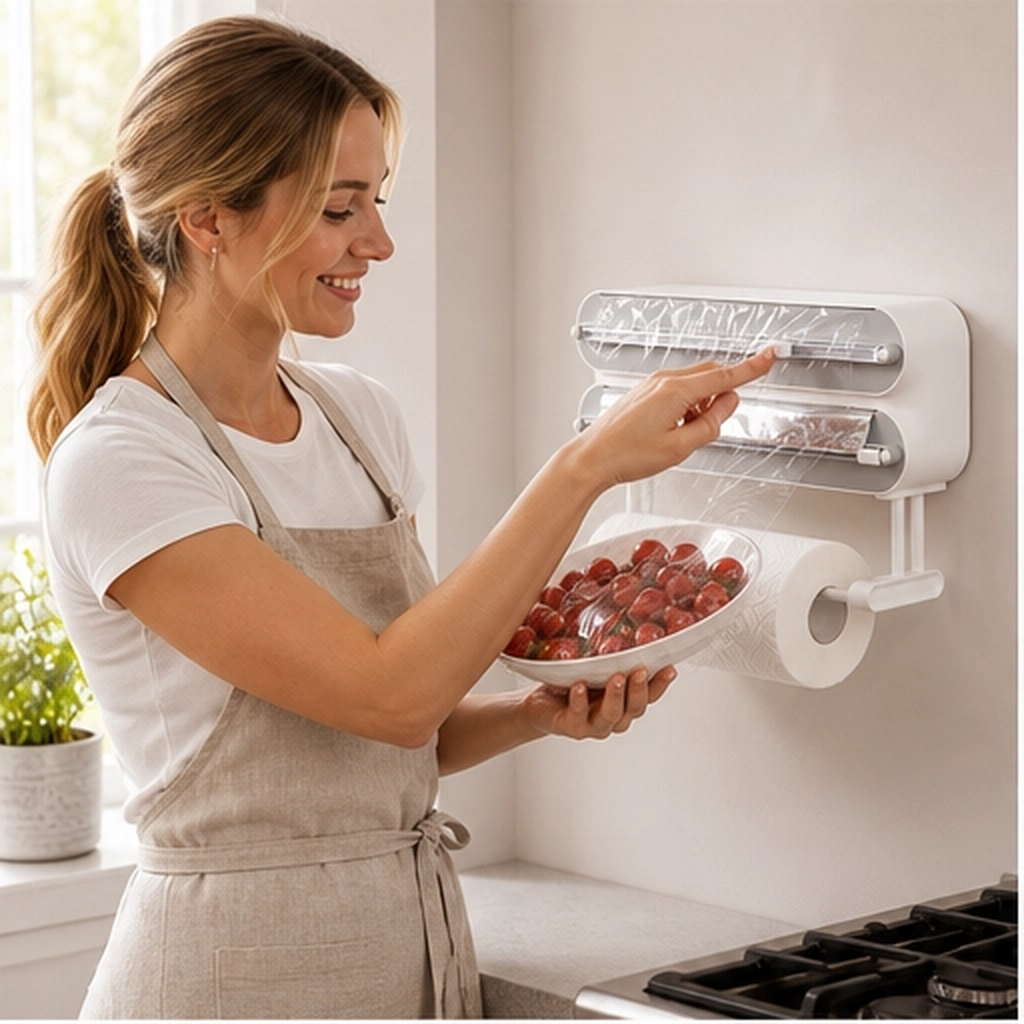 Kliven – Magnetic Wrap Cutter & Paper Towel Holder for Fridge + 50% OFF