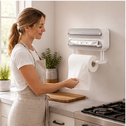 Kliven – Magnetic Wrap Cutter & Paper Towel Holder for Fridge + 50% OFF