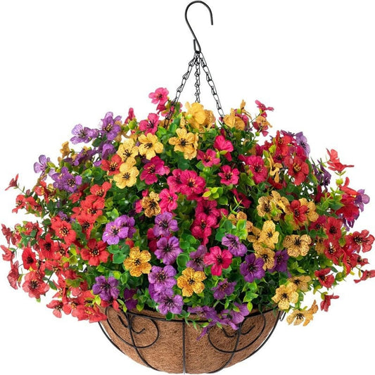 The AuraBloom Hanging Basket — Permanent Spring Without the Effort + 50% OFF