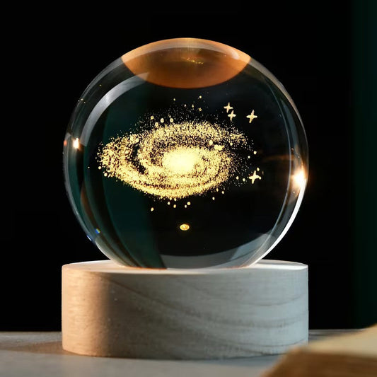The AuraSphere Cosmic Ball - 3D Laser-Engraved Planets, Dreamy Glow, and Perfect Keepsake + 50% OFF