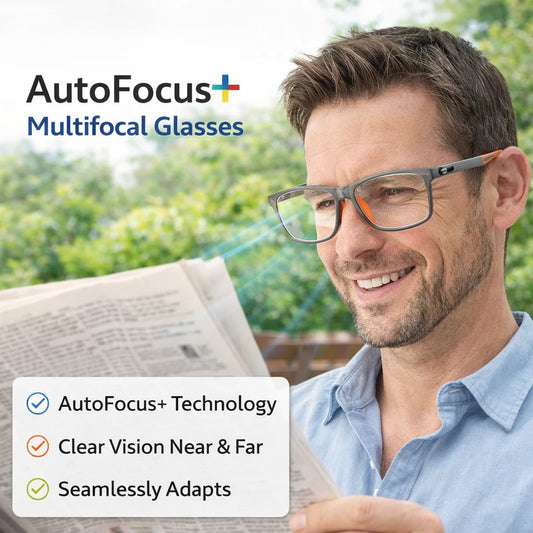 Visora™ – Adaptive Multifocal Glasses with Anti-Blue Light Progressive Lenses + 50% OFF