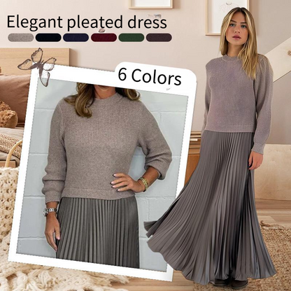 The Jumper & Pleat Dress - A Perfect Outfit in One Piece + 50% OFF