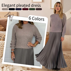 The Jumper & Pleat Dress - A Perfect Outfit in One Piece + 50% OFF
