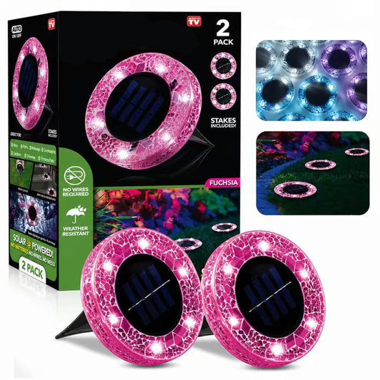 Glowmere™ – Solar Mosaic Pathway Lights with Auto Dusk-to-Dawn Sensor + 50% OFF