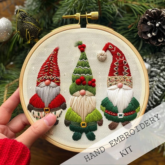 The Snowy Village Embroidery Kit - Create a Christmas Heirloom + 50% OFF