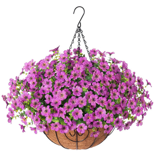 The AuraBloom Hanging Basket — Permanent Spring Without the Effort + 50% OFF