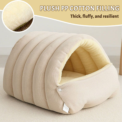 The CozyCocoon Pet Bed - A Winter Paradise for Your Pet + 50% OFF