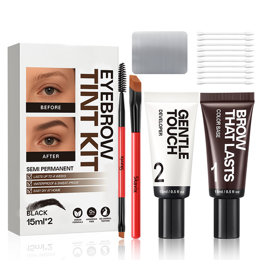 The AuraBrow Tint Kit — Salon-Perfect Brows for 4 Weeks+ 50% OFF