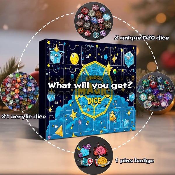 The Dice Master Advent Calendar - 24 Days of Mystery & Magic + 50% OFF