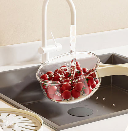 The CleanFresh Washing Bowl - Centrifugal Draining, BPA-Free Material, and Dual-Layer Nesting + 50% OFF