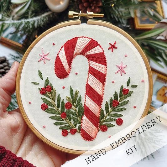 The Snowy Village Embroidery Kit - Create a Christmas Heirloom + 50% OFF
