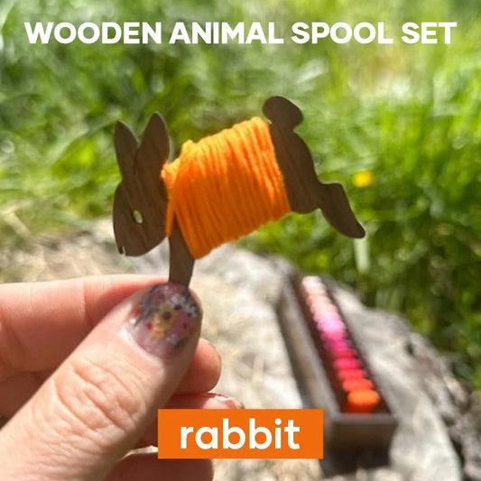 The AuraThread Animal Bobbins - Adorable Wooden Embroidery Organization + 50% off