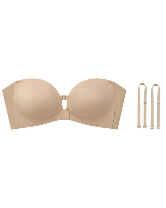 Curvelle™ – Non-Slip Strapless Front-Closure Push-Up Bra + 50% OFF