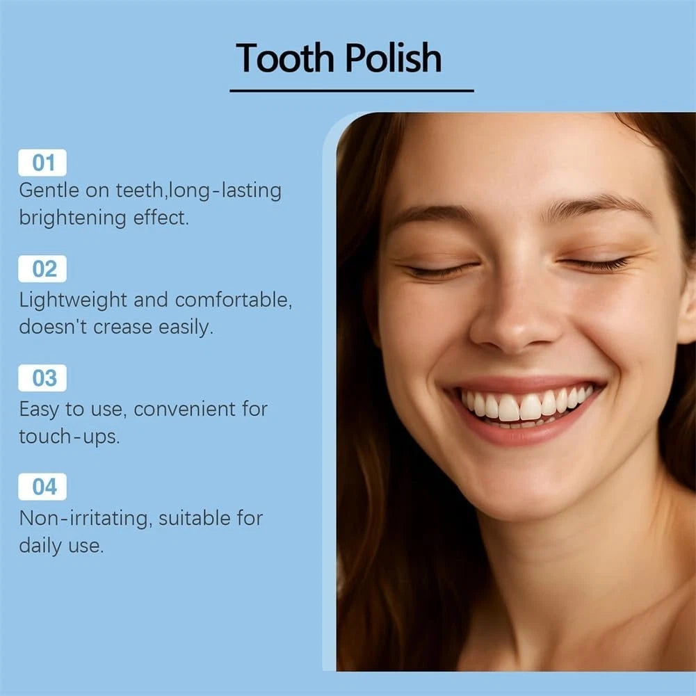 The AuraGlow Tooth Polish — Instant Radiance for a Brighter Smile + 50% OFF
