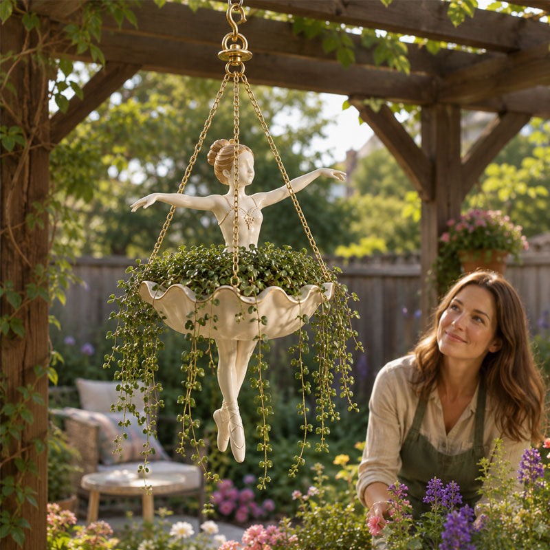 Plievine – Ballet Dancer Hanging Planter for Garden, Patio & Balcony + 50% OFF