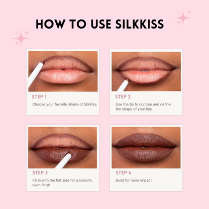 Silk Kiss Rotating Matte LipLiner- 1 + 1 FREE