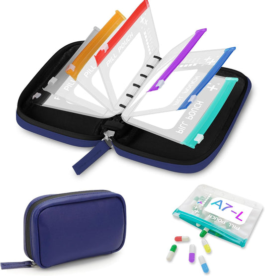 Apothene™ – Waterproof Binder Pill Pouch with 14 Color-Coded Daily Pockets + 50% OFF