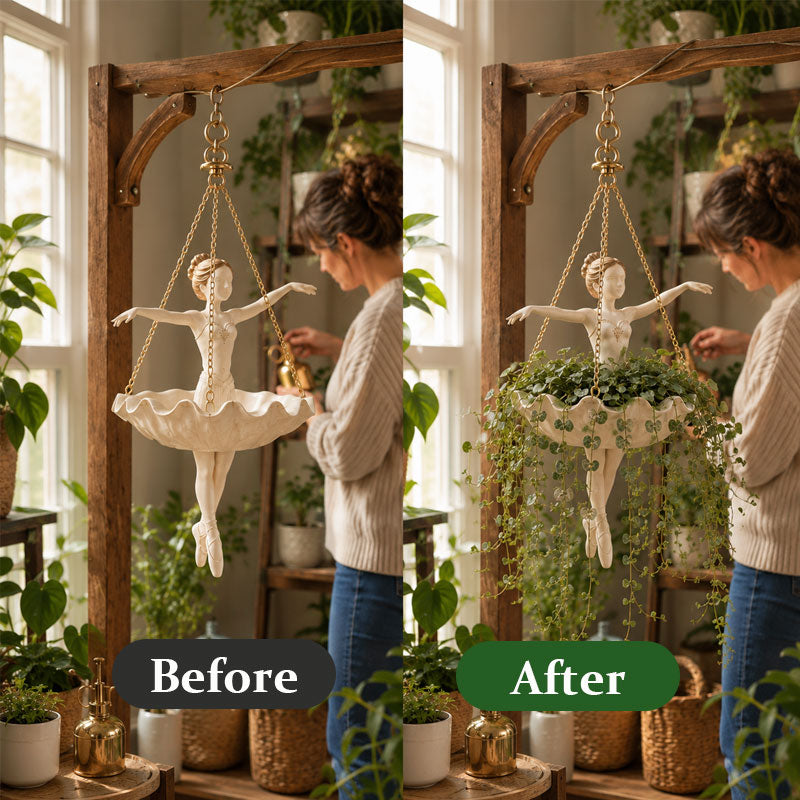 Plievine – Ballet Dancer Hanging Planter for Garden, Patio & Balcony + 50% OFF