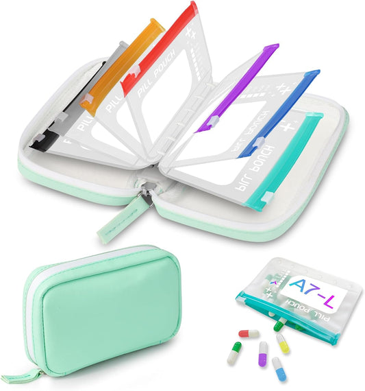 Apothene™ – Waterproof Binder Pill Pouch with 14 Color-Coded Daily Pockets + 50% OFF