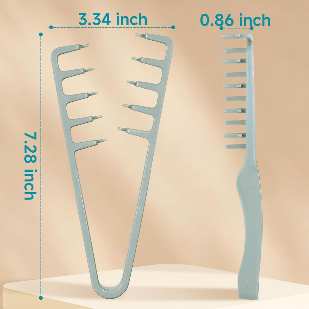 The AuraVolume Comb - Wide-Toothed Fluffy Texture & Volumizing Boot Li ...