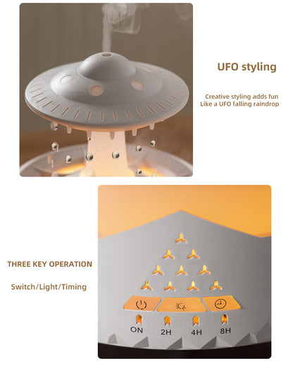 UFO Waterdrop Aroma Diffuser - 48 Hours of Relaxation + 50% OFF