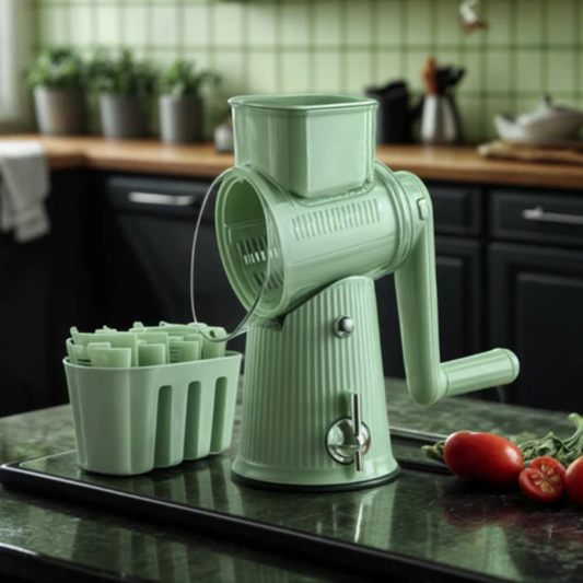 The AuraPrep 5-in-1 Grater - Chef-Designed, High-Safety Slicing & Shredding + 50% OFF