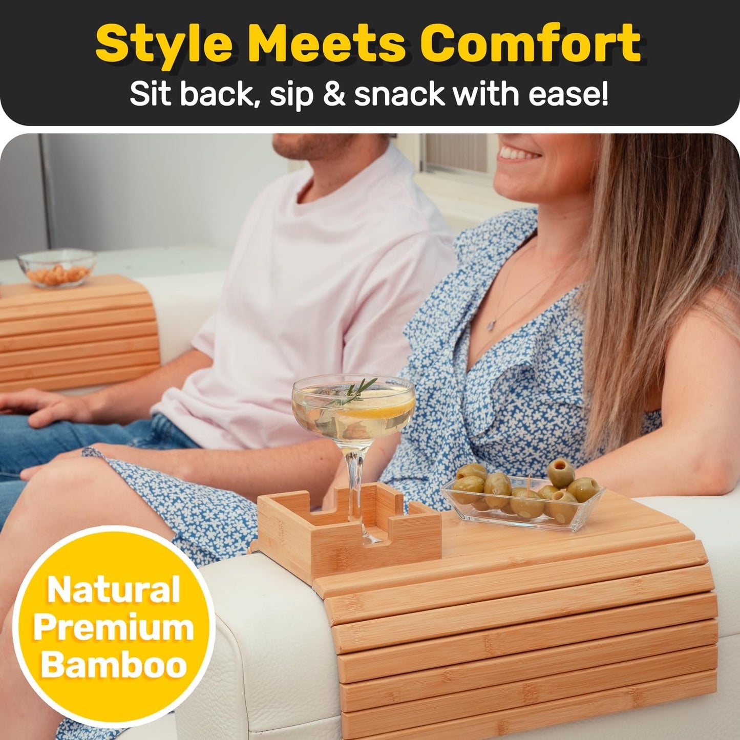 The BambooGrip Couch Cup Holder – Keep Every Drink Steady + 50% OFF