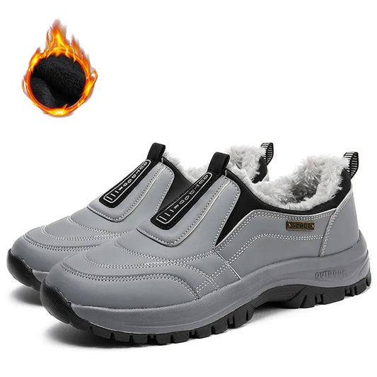 The WinterTread Orthopedic Shoes - Fleece-Lined, Pain Relief, and Waterproof Traction + 50% OFF