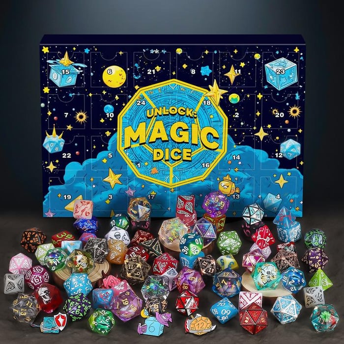 The Dice Master Advent Calendar - 24 Days of Mystery & Magic + 50% OFF