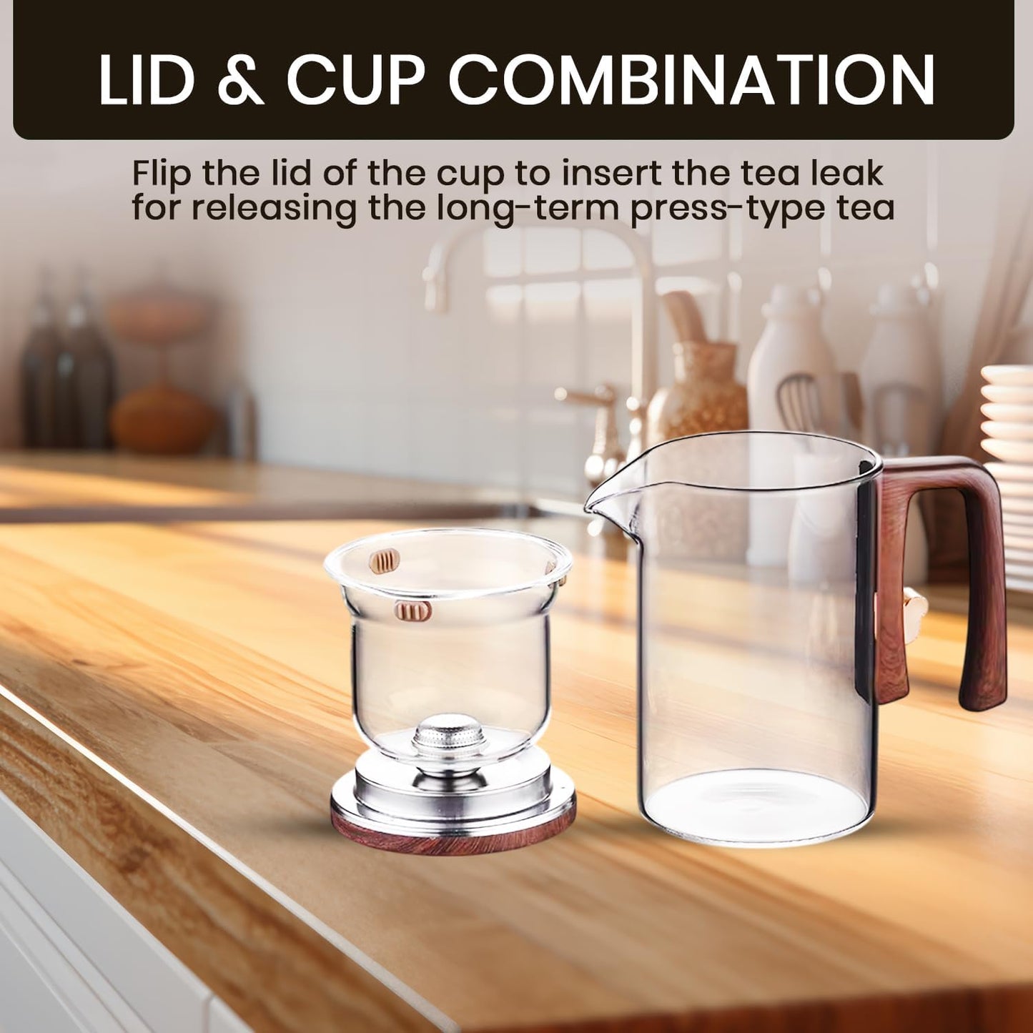 The AuraBrew Glass Teapot - Visual Elegance, Precision Infusion, and 600ml Capacity + 50% OFF