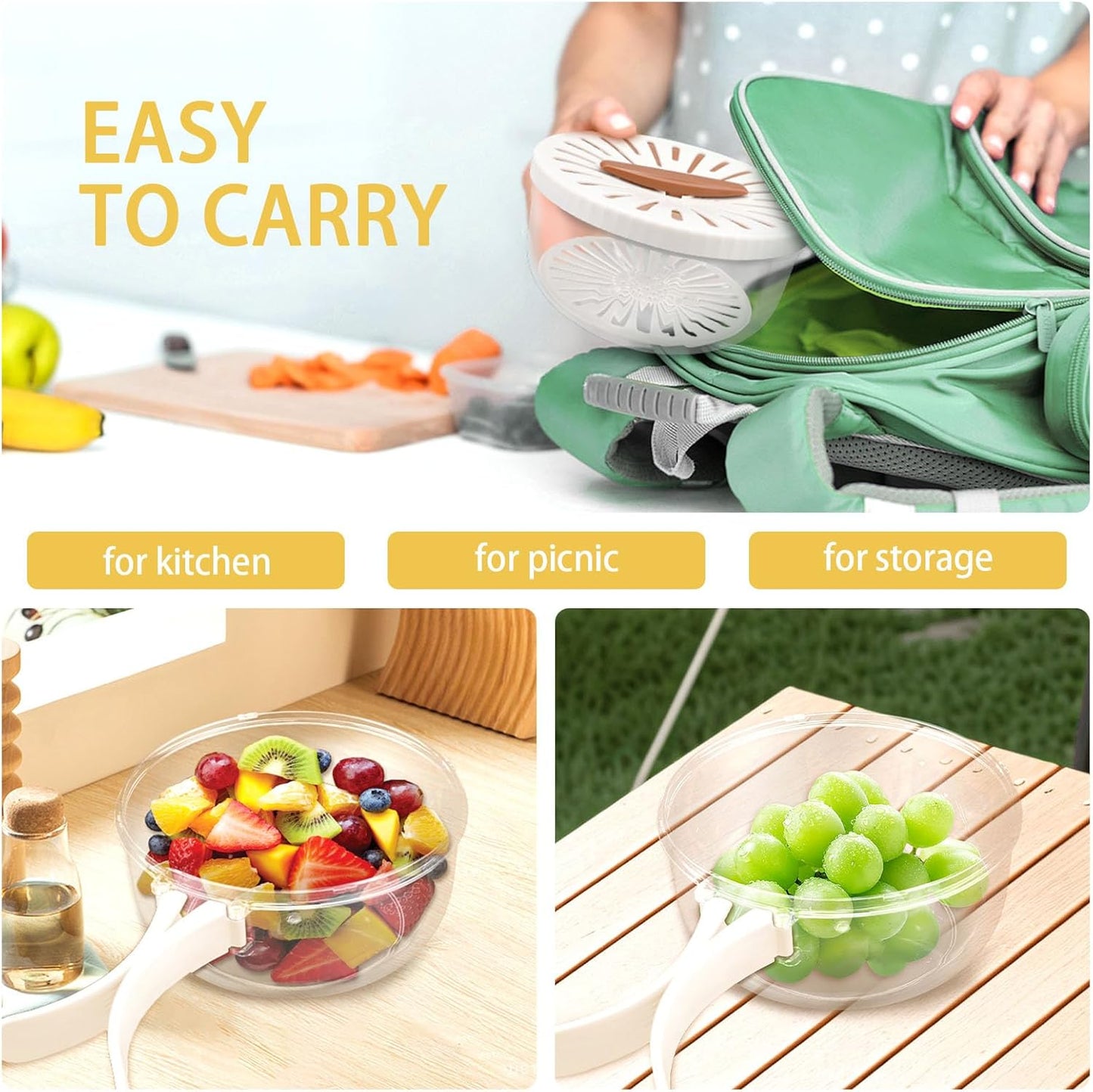 The CleanFresh Washing Bowl - Centrifugal Draining, BPA-Free Material, and Dual-Layer Nesting + 50% OFF