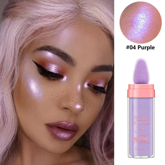 The RadiantGlow FairyDust Highlighter - High-Yield, 12 Hour Radiance, and Sponge Foam Tip + 50% OFF