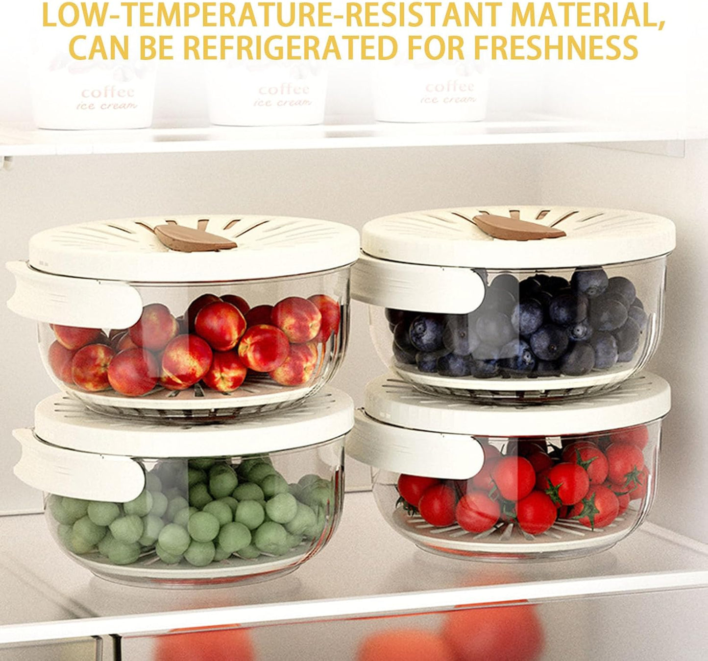 The CleanFresh Washing Bowl - Centrifugal Draining, BPA-Free Material, and Dual-Layer Nesting + 50% OFF